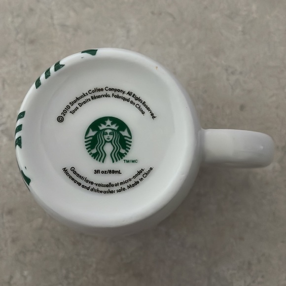 Authentic 2010 STARBUCKS Logo Mini Barrel Mug Espresso 3 Oz Cup Holiday Ornament - Picture 2 of 5